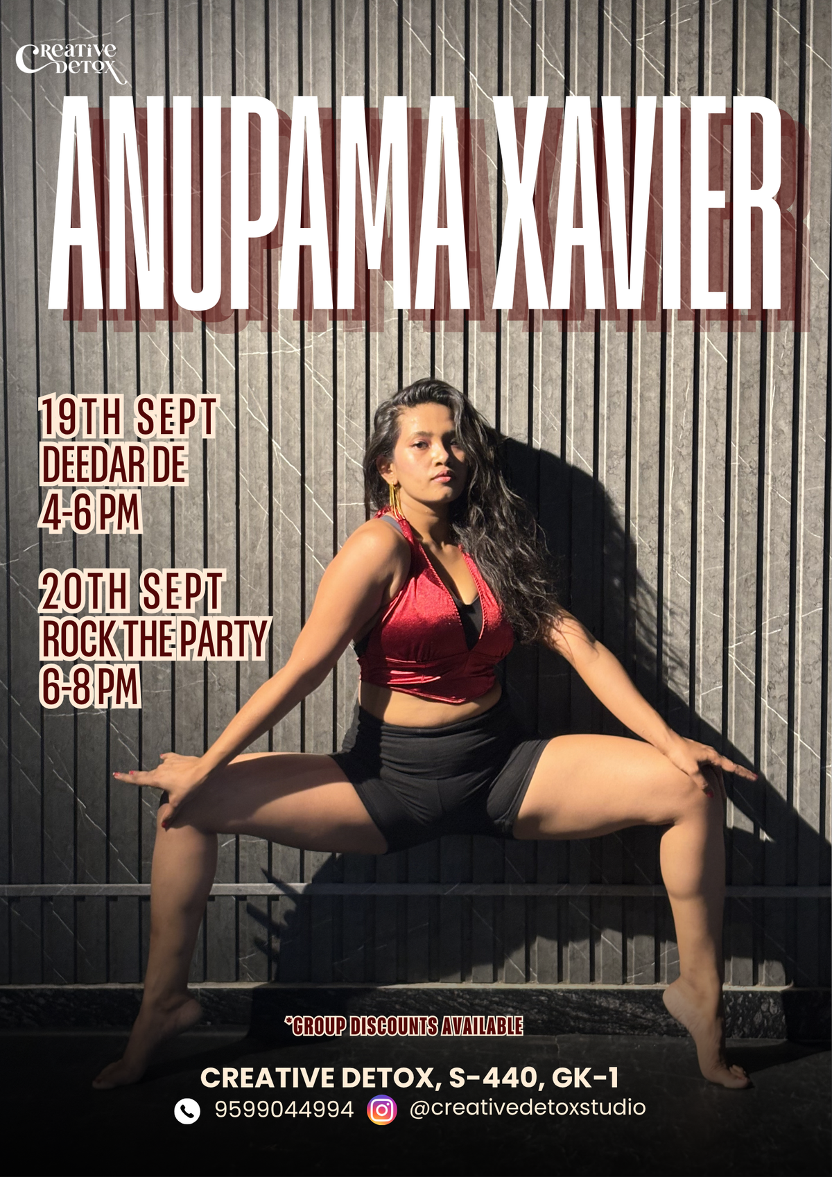 2 WORKSHOPS WITH ANUPAMA