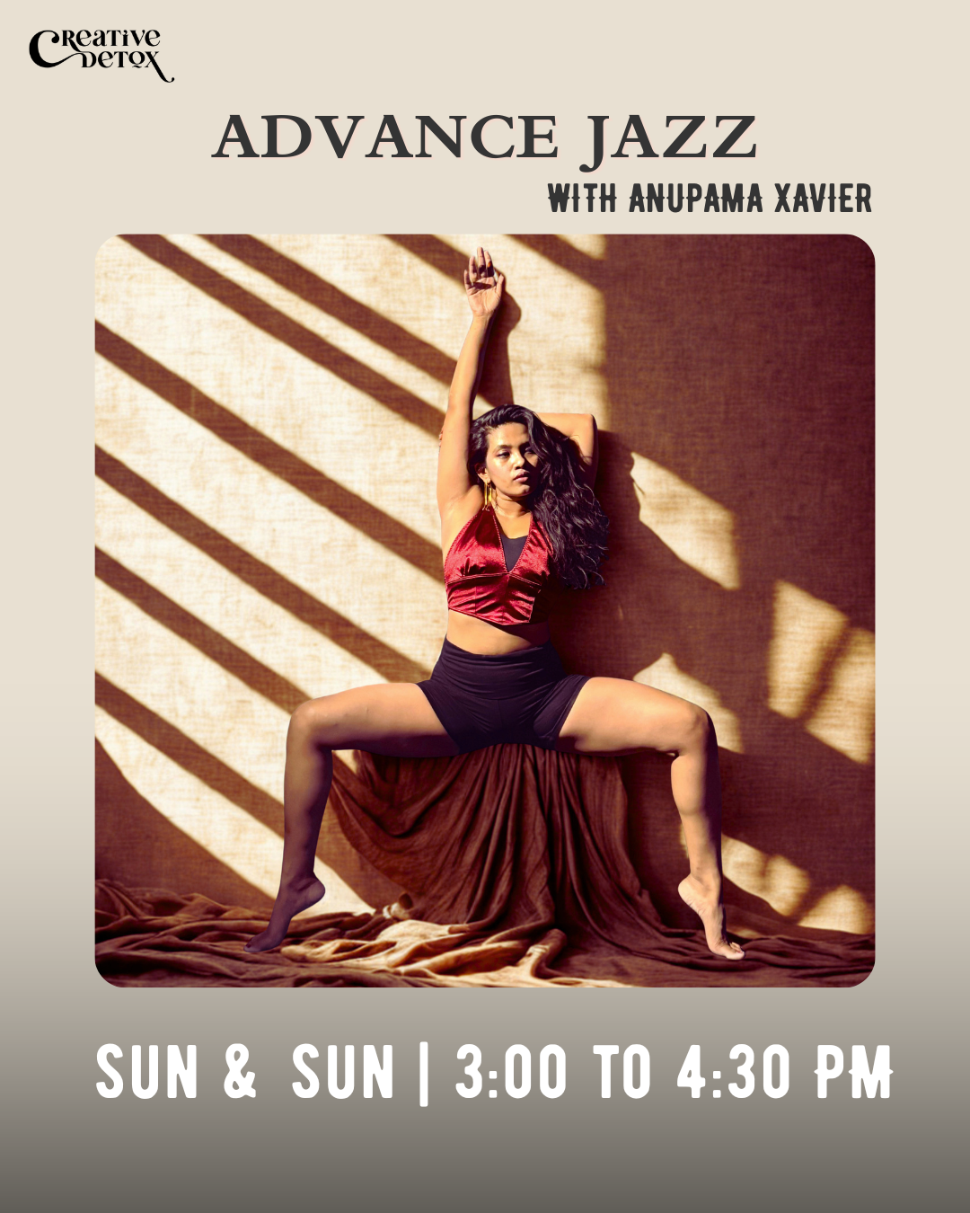 ADVANCE JAZZ WITH ANUPAMA XAVIER